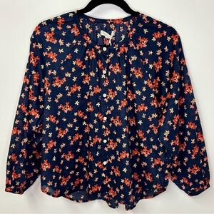 Outerknown The Folk Top in Night Super Bloom- NWT
